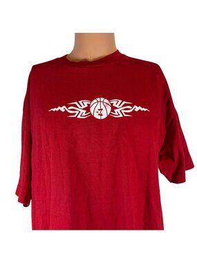 Vintage Starbury T Shirt Mens Size XL Red Logo Stephon Marbury Y2K